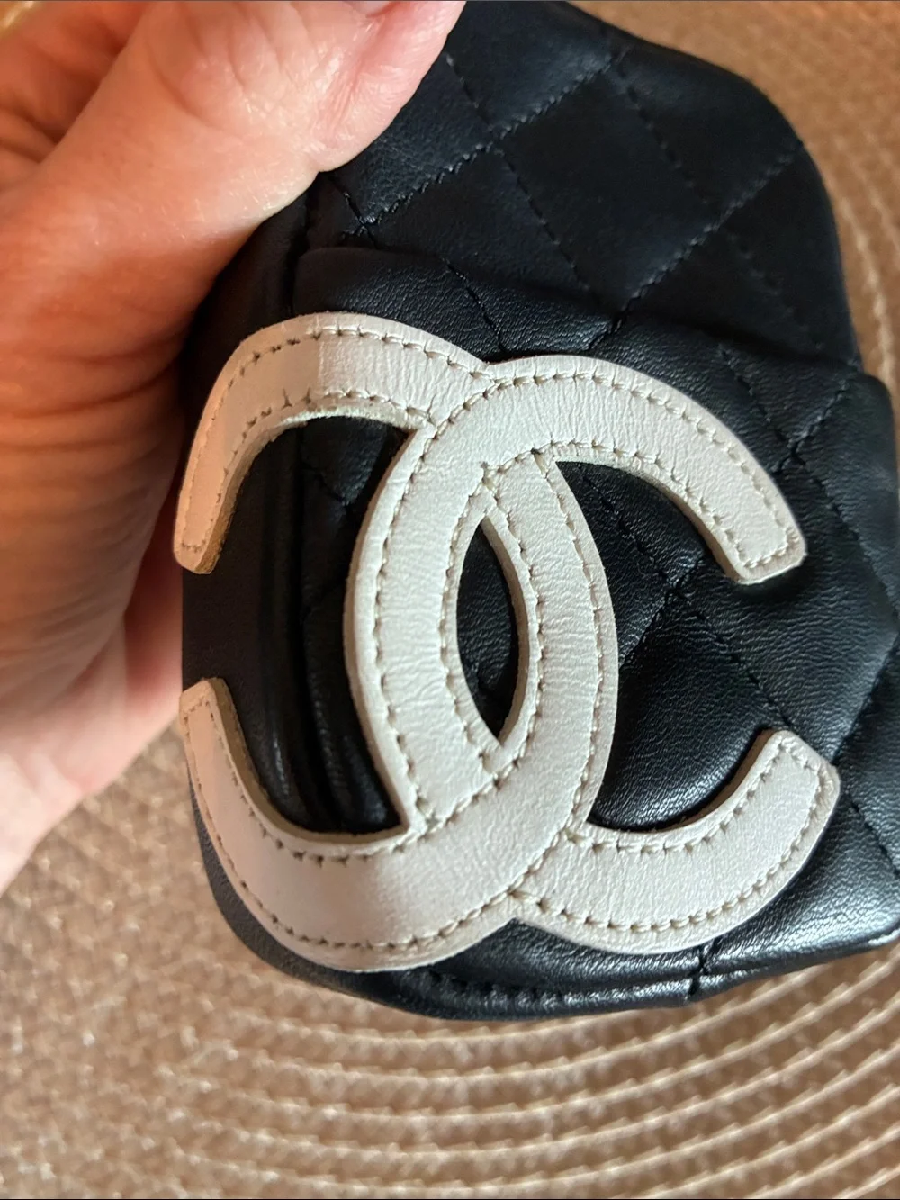 CHANEL compact black